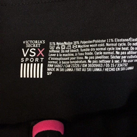 VSX sport crop in geometric print, black white, S - Picture 2 of 5